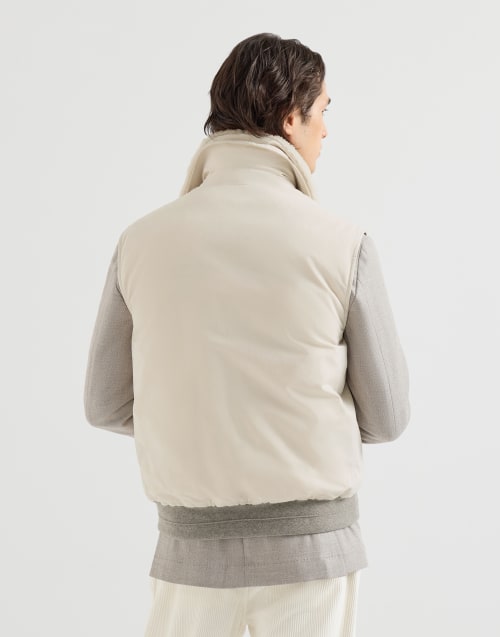 Down vest Stone Grey Man - Brunello Cucinelli