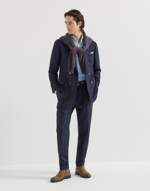 Chambray shirt Medium Denim Man - Brunello Cucinelli