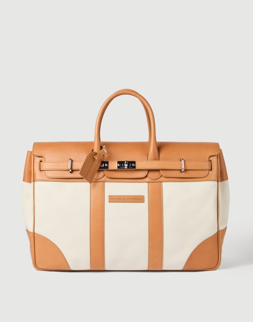 Country bag for Man in Ivory | Brunello Cucinelli
