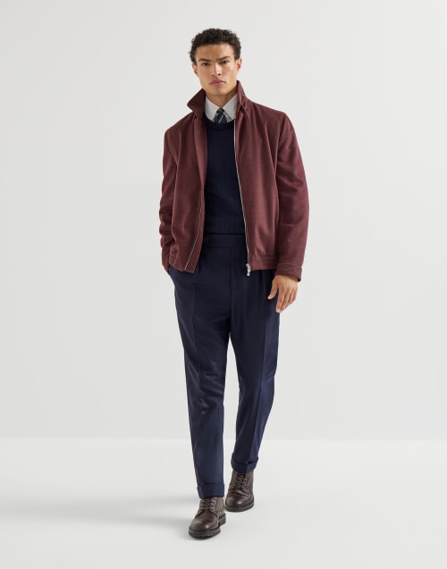 Lightweight cloth bomber jacket Lava Man - Brunello Cucinelli