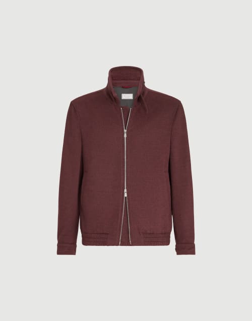 Lightweight cloth bomber jacket Lava Man - Brunello Cucinelli