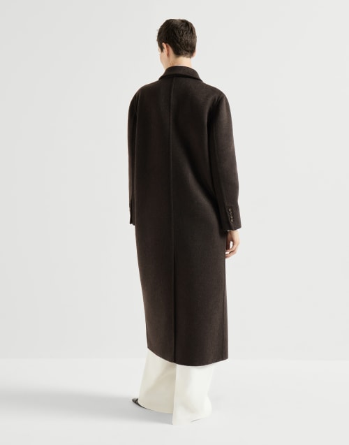 Handcrafted coat for Woman in Brown | Brunello Cucinelli