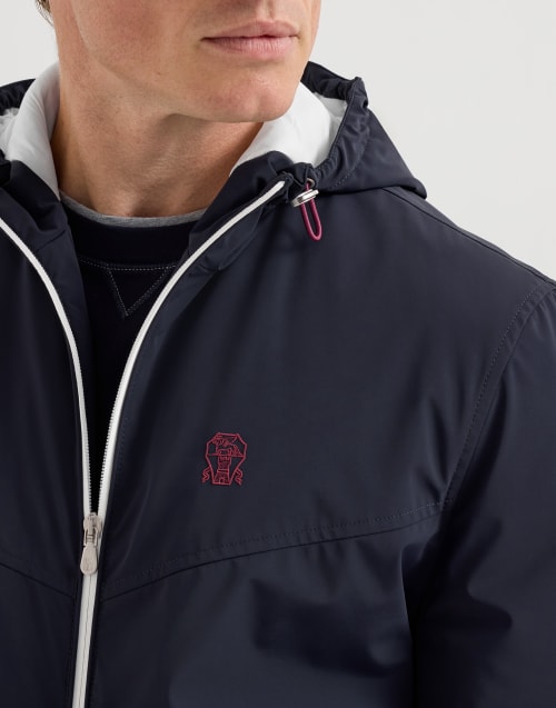Nylon outerwear for Man in Navy Blue | Brunello Cucinelli