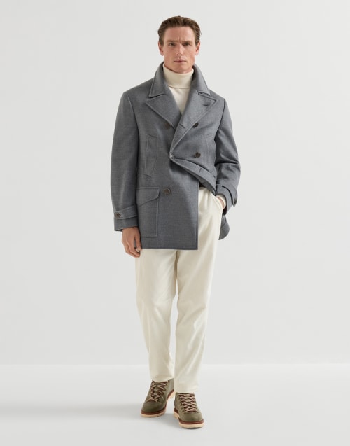 Calfskin Mountain Boot for Man in Olive | Brunello Cucinelli
