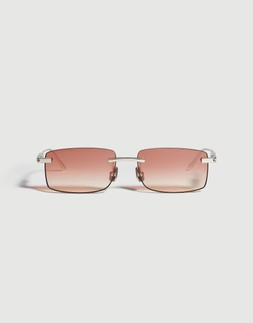 Goldplattierte Aperitif-Brille mit Horn Gold Brillen - Brunello Cucinelli