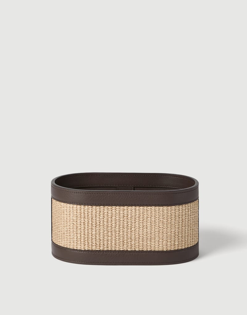 Raffia Effect Storage Basket