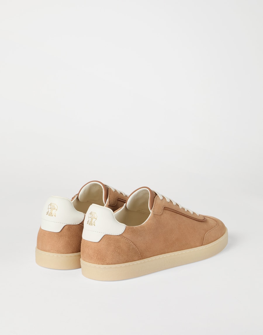 Sneakers aus Veloursleder Hellbraun Herren - Brunello Cucinelli