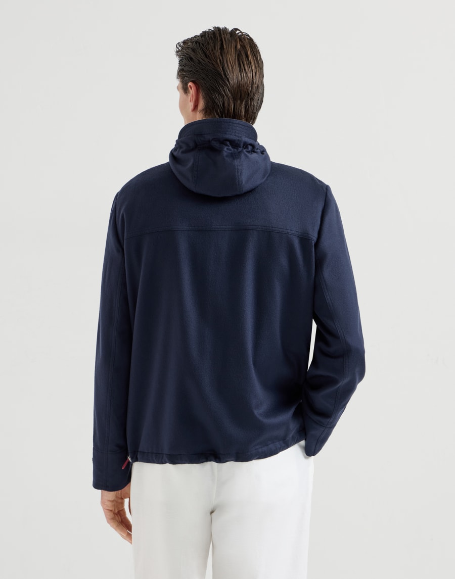 Flannel parka Blue Man - Brunello Cucinelli