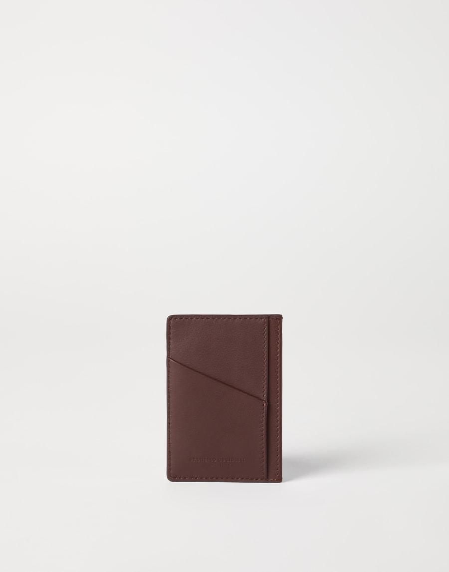 Porte-cartes en veau Marron Homme - Brunello Cucinelli