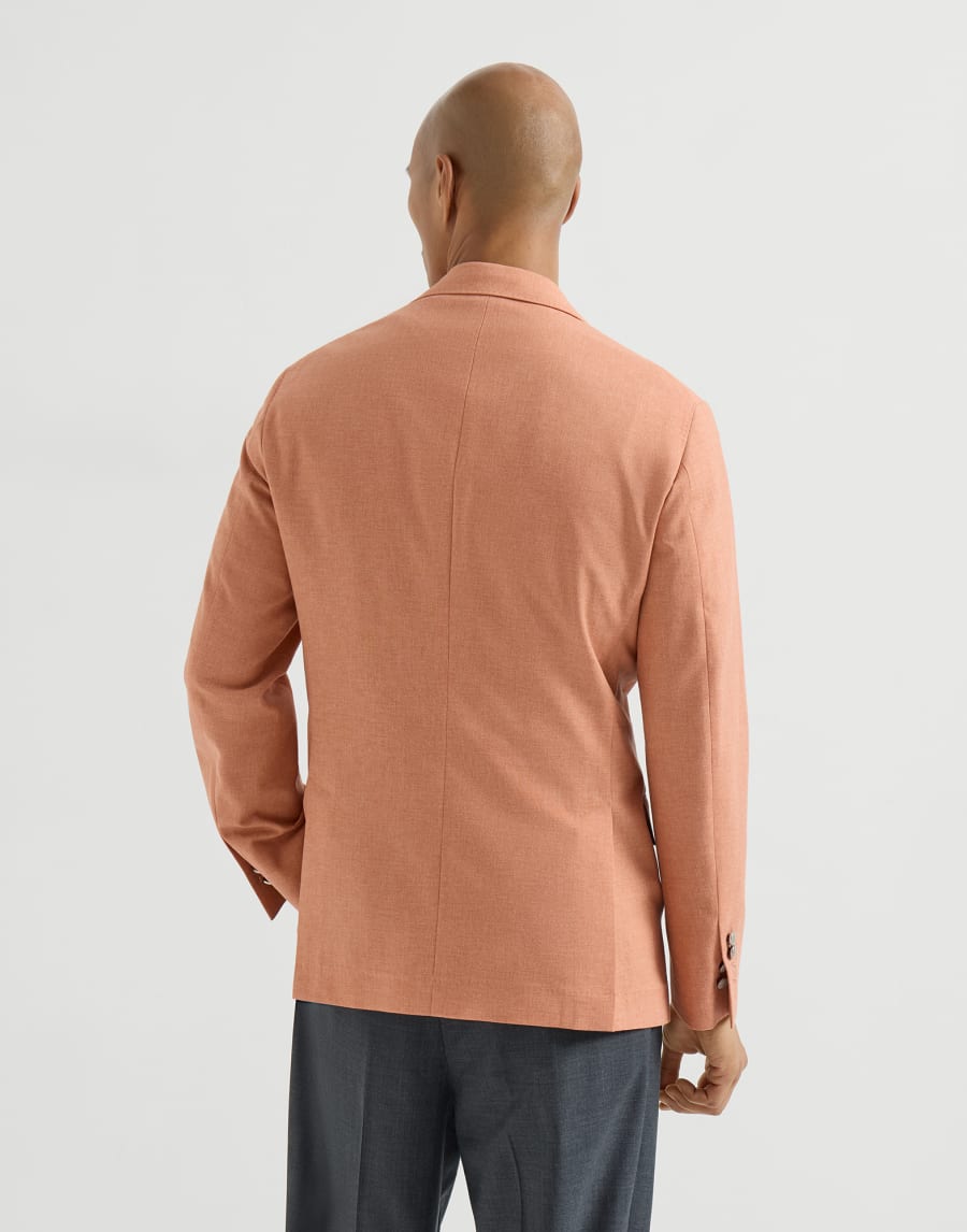Blazer with peak lapel Apricot Man - Brunello Cucinelli