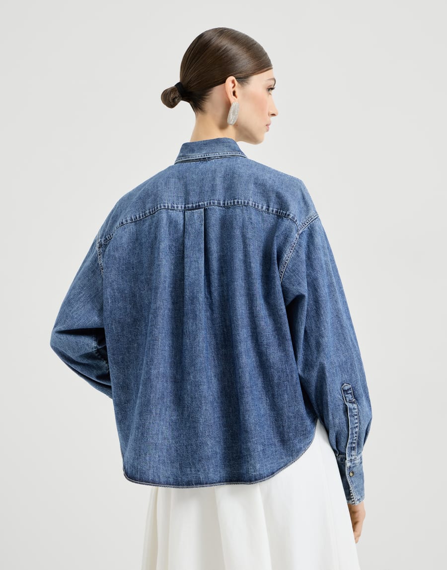 Lightweight denim shirt Denim Woman - Brunello Cucinelli