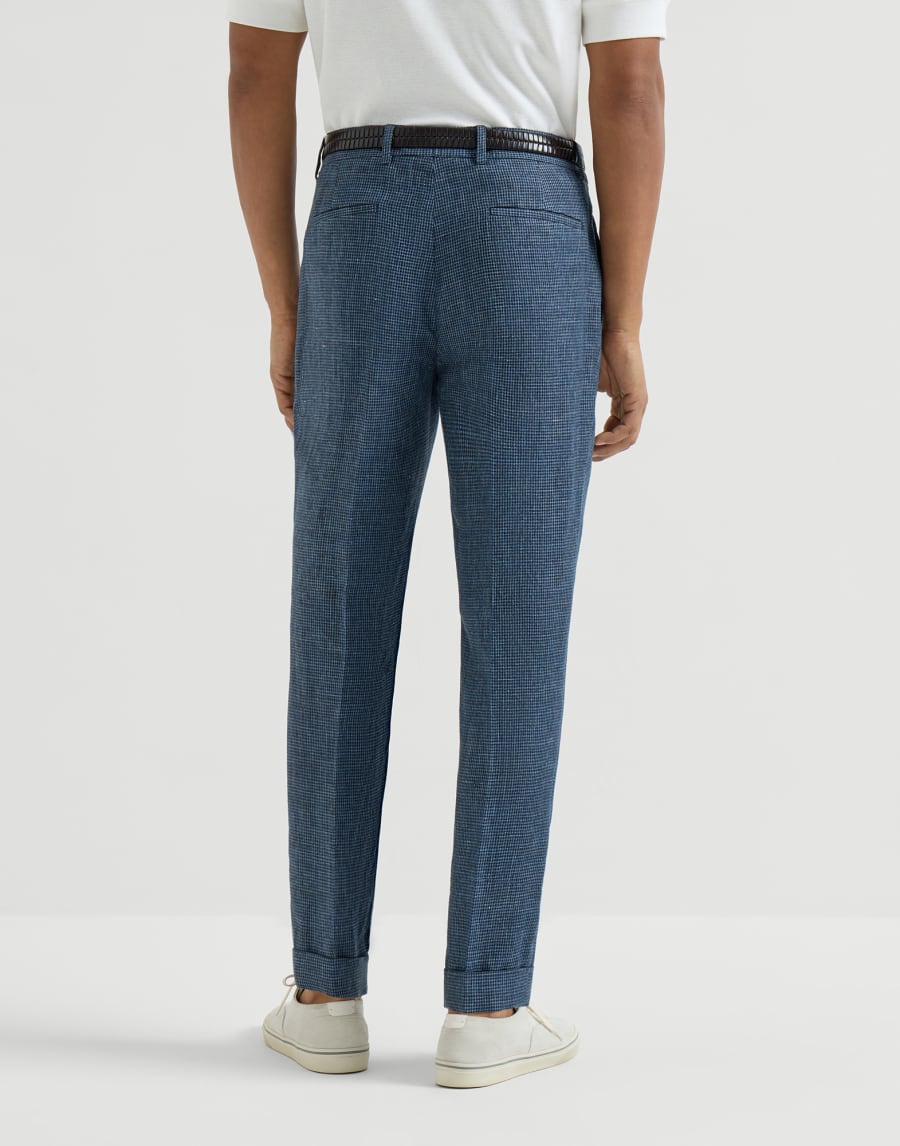 Pantalone pied-de-poule Denim Uomo - Brunello Cucinelli