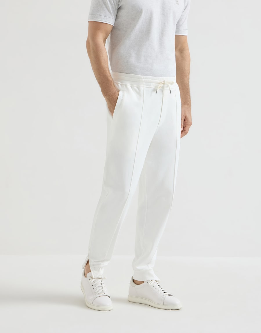 Pantalone con crête Off-White Uomo - Brunello Cucinelli
