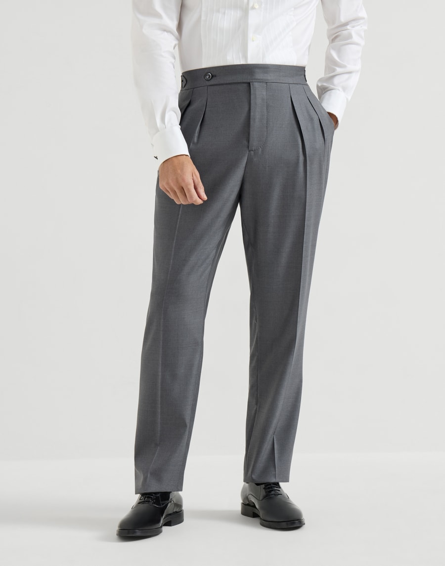 Tuxedo trousers Medium Grey Man - Brunello Cucinelli