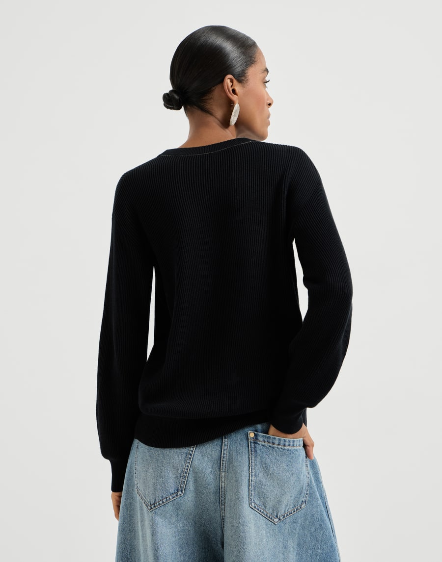 Pull en coton Noir Femme - Brunello Cucinelli