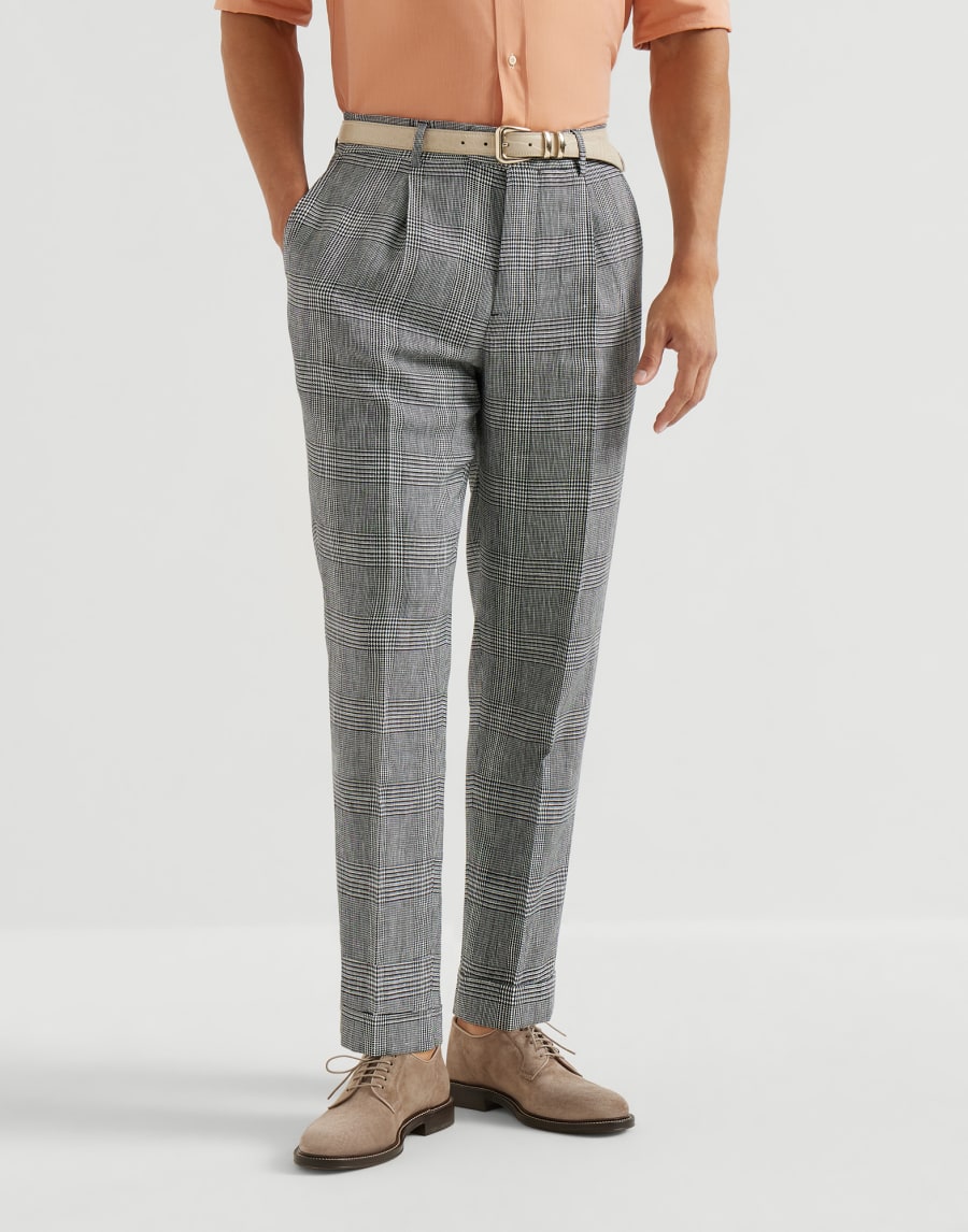 Prince of Wales trousers Black Man - Brunello Cucinelli