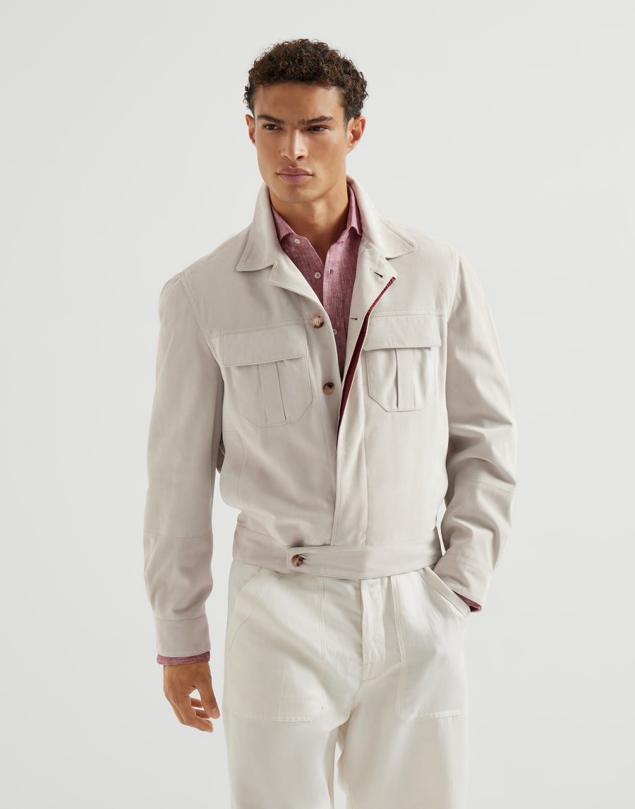 Suede jacket Sand Man - Brunello Cucinelli