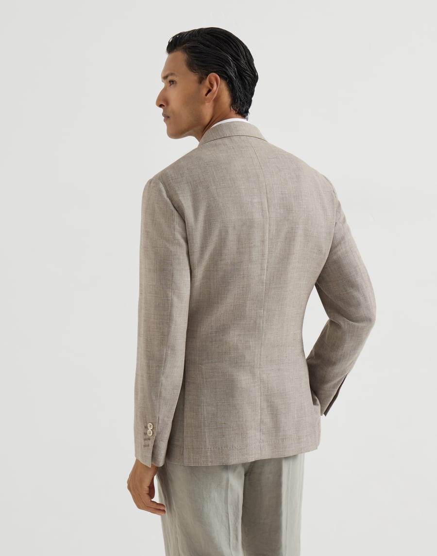 Deconstructed blazer Brown Man - Brunello Cucinelli