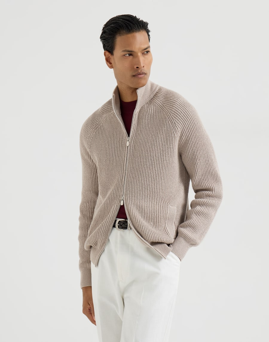 Cardigan aus Baumwoll-Malfilé Yuta Herren - Brunello Cucinelli