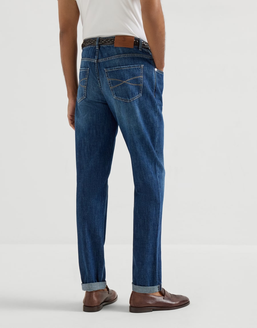 Pantalone in denim leggero Denim Scuro Uomo - Brunello Cucinelli