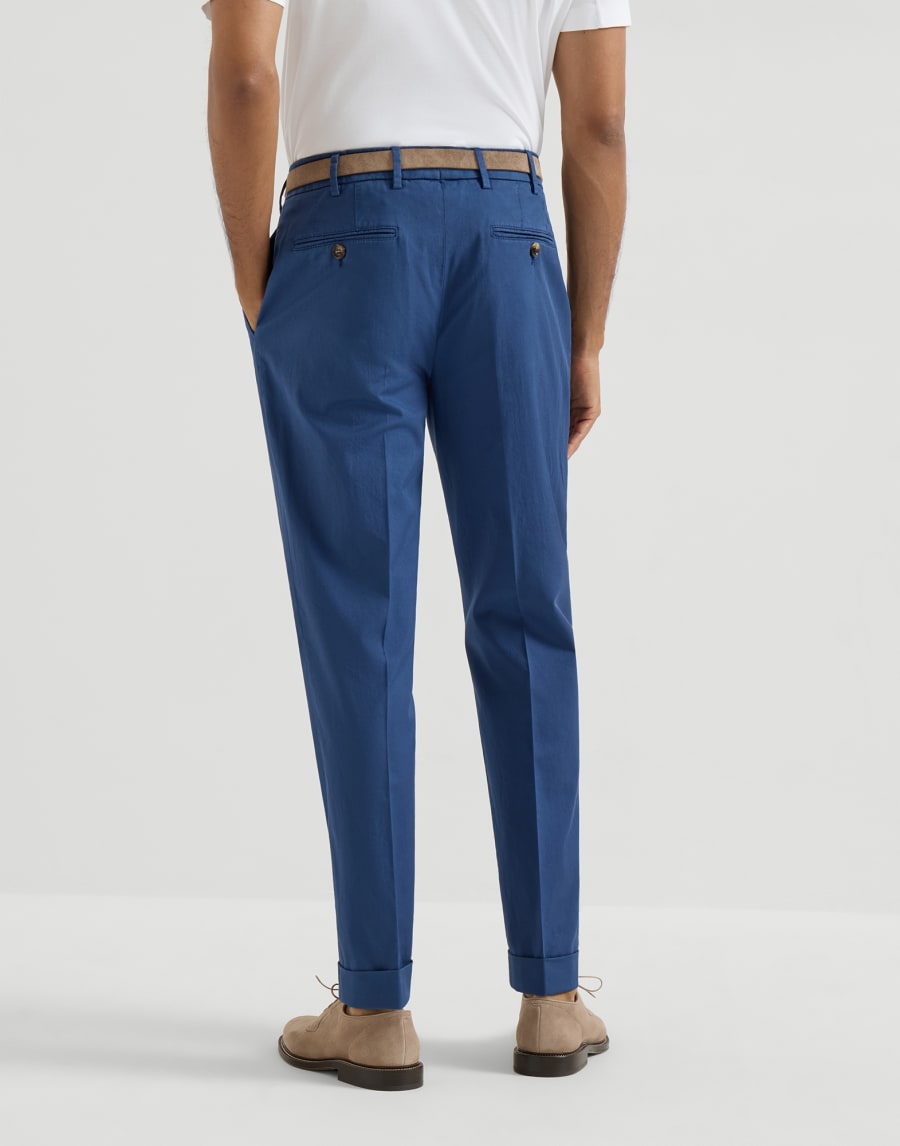 Hose aus Komfort-Gabardine Jeansblau Herren - Brunello Cucinelli