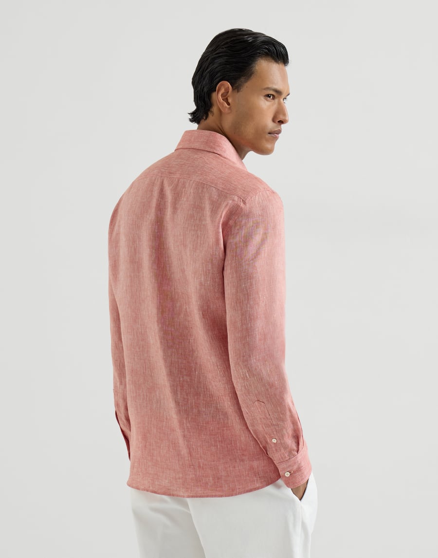 Linen shirt Apricot Man - Brunello Cucinelli