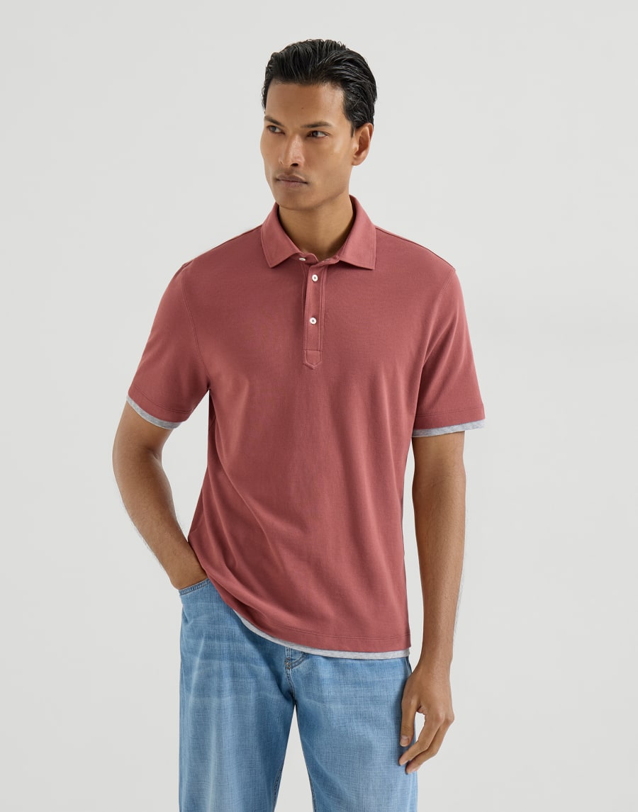 Polo de piqué Coral Hombre - Brunello Cucinelli