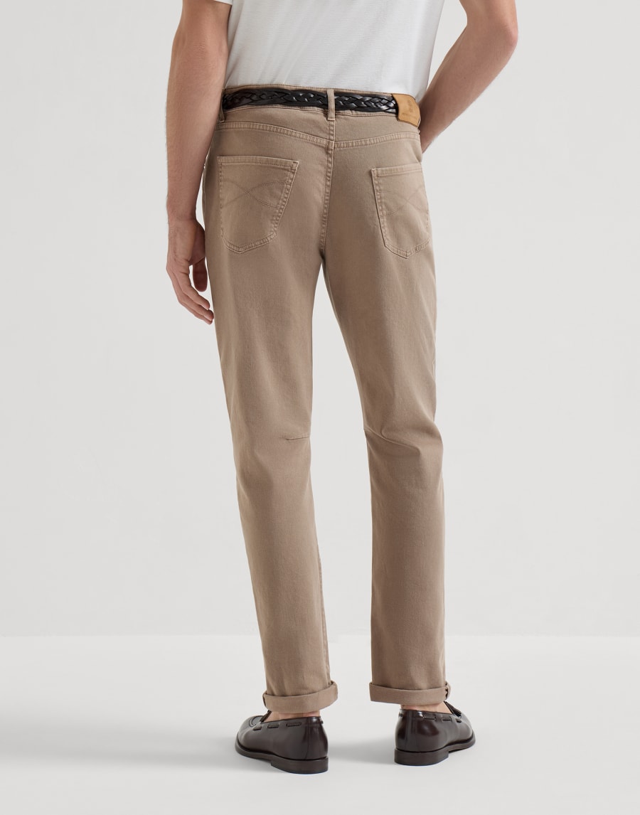 ガーメントダイ デニム トラウザーズ ライトブラウン メンズ - Brunello Cucinelli