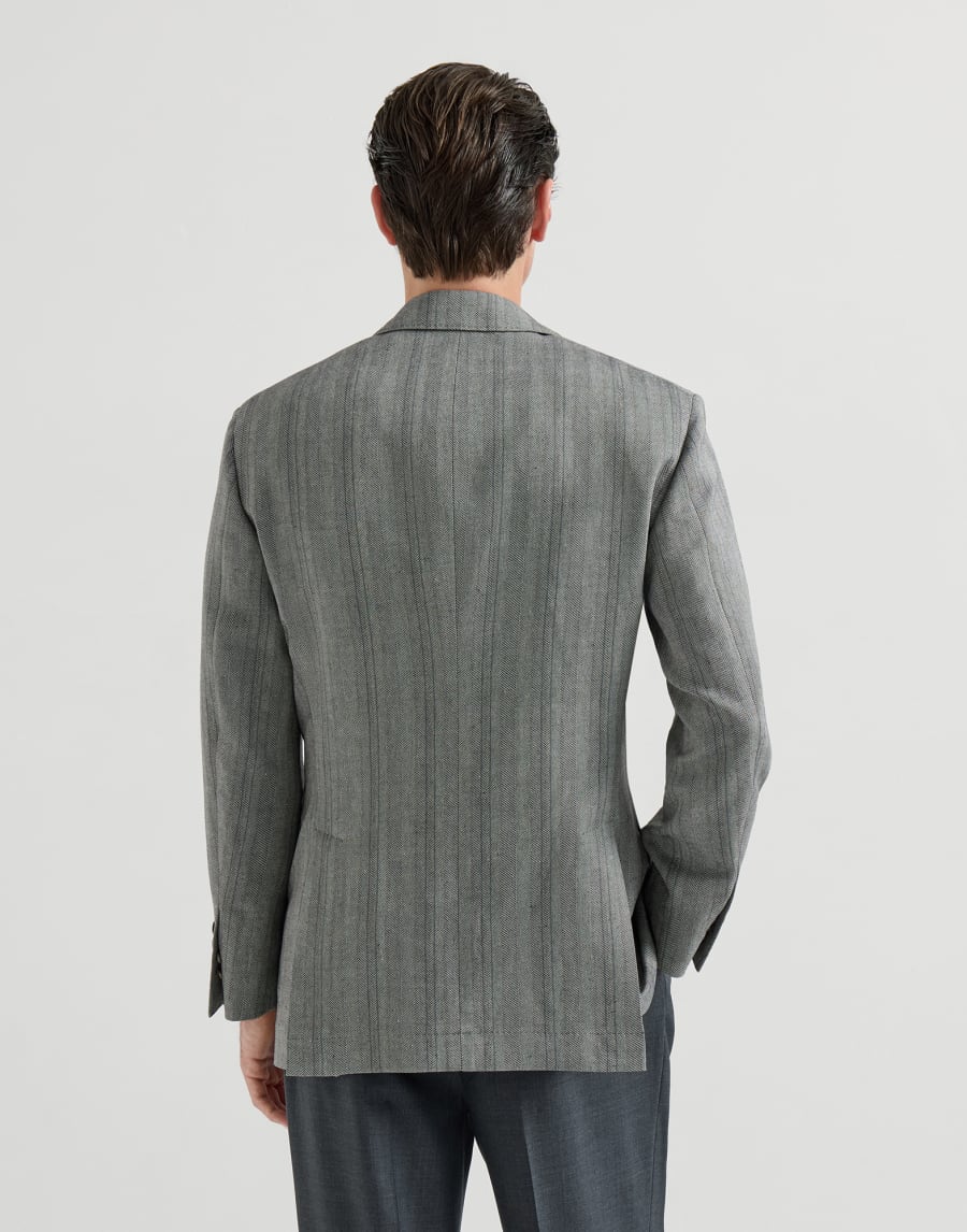 Chevron blazer Medium Grey Man - Brunello Cucinelli