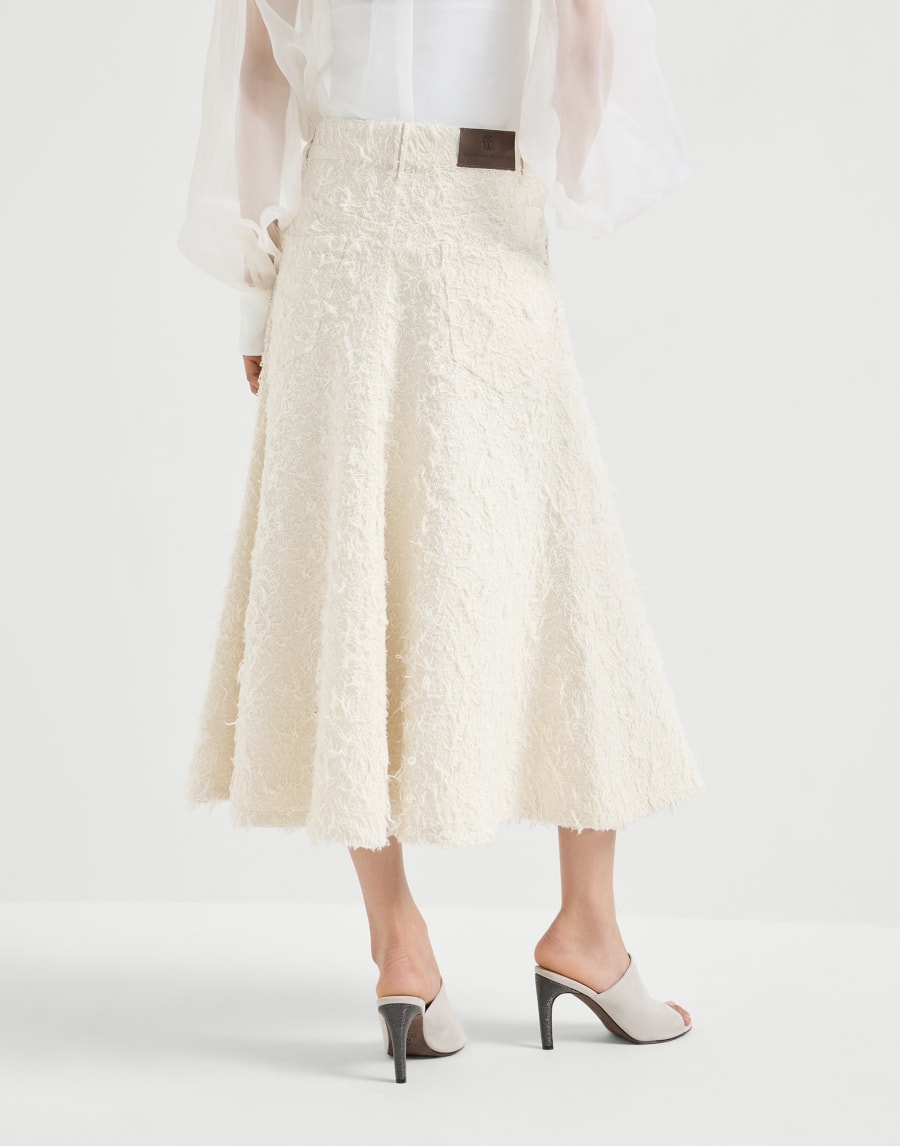 Five-pocket flared skirt Ivory Woman - Brunello Cucinelli