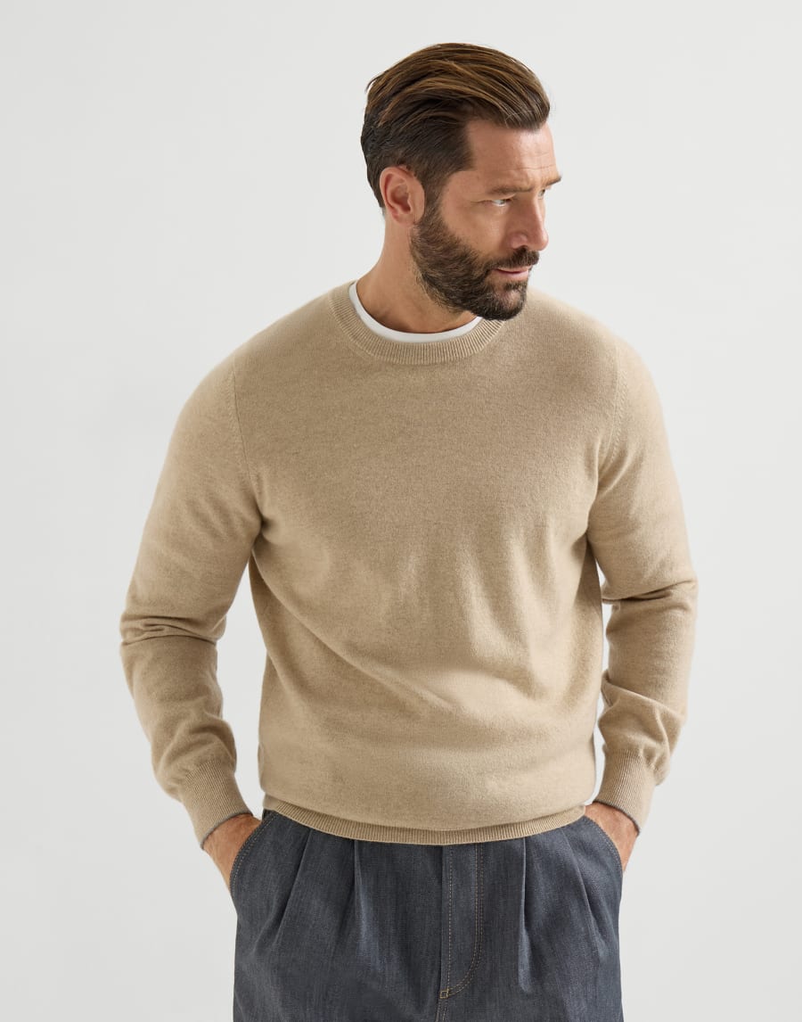 Cashmere sweater Brown Man - Brunello Cucinelli