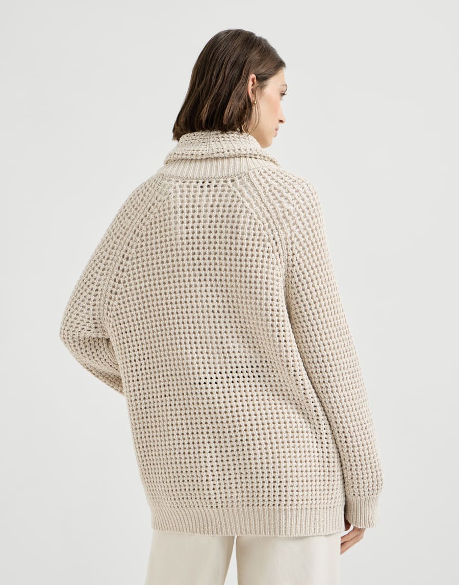 Net cardigan Oat Woman - Brunello Cucinelli