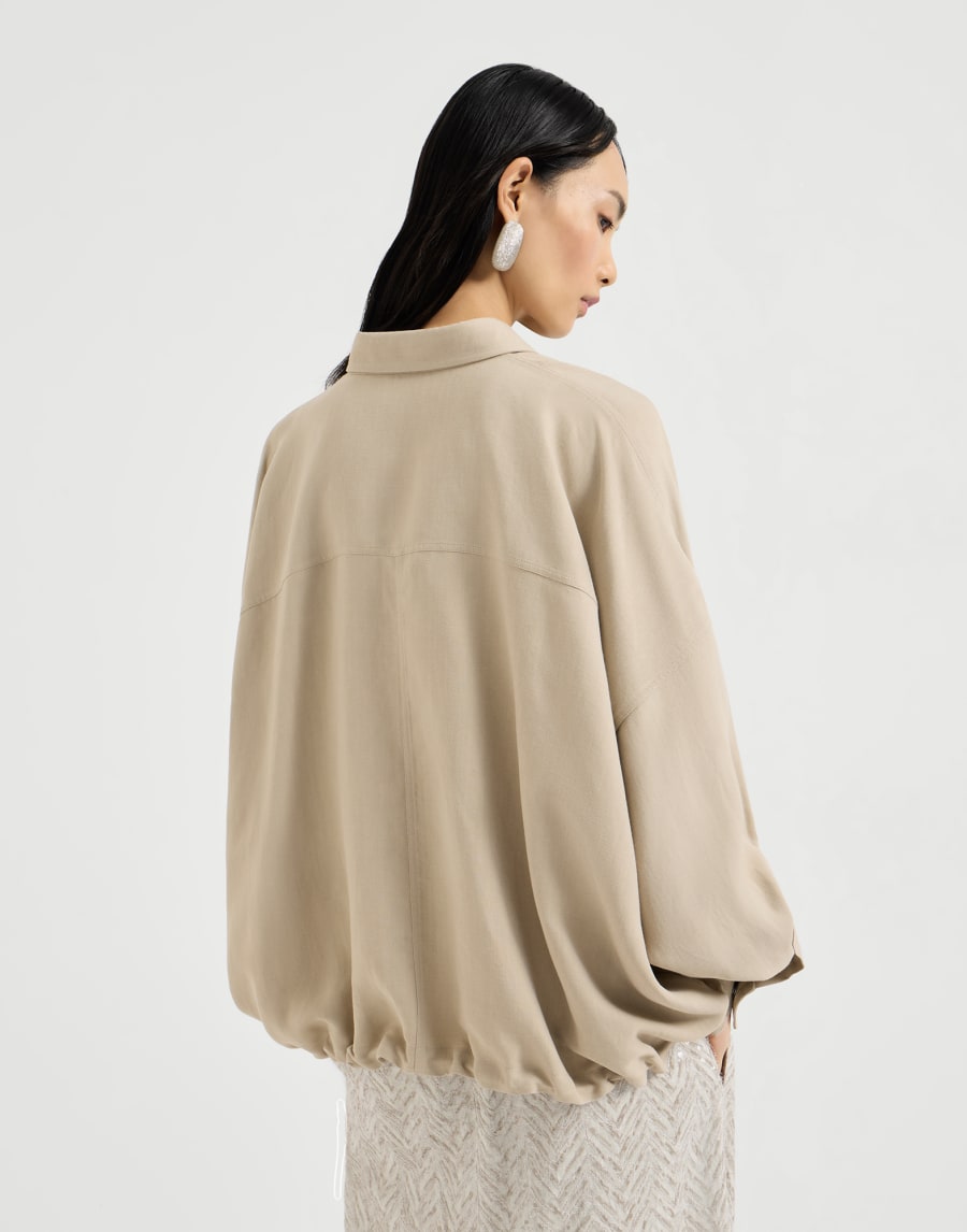 Chemise en sergé Fluid Sable Femme - Brunello Cucinelli