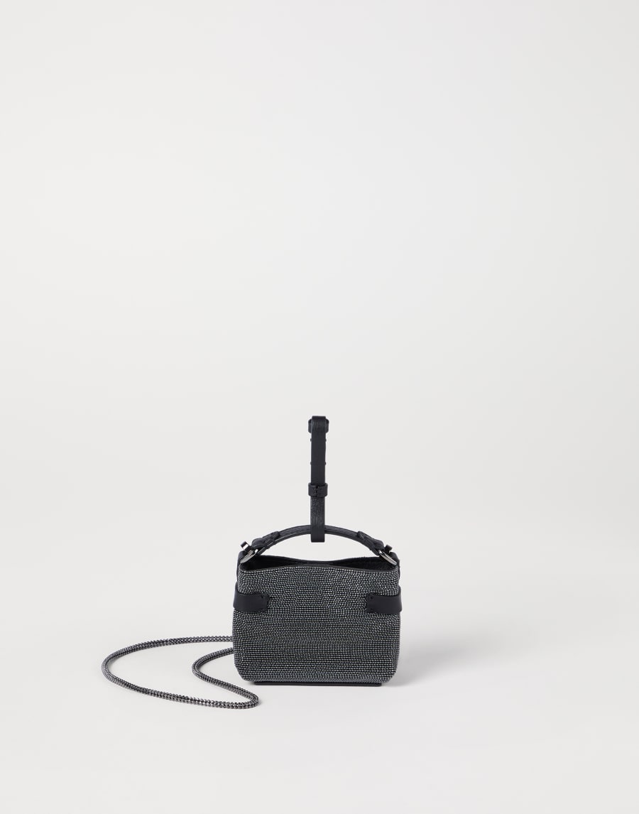 Сумка микро Essence Precious Антрацит Женщина - Brunello Cucinelli