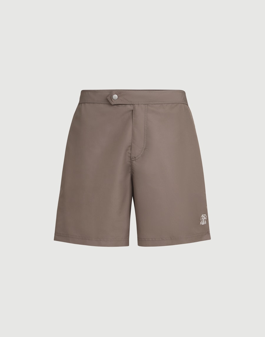 Nylon swim shorts Hazelnut Man - Brunello Cucinelli