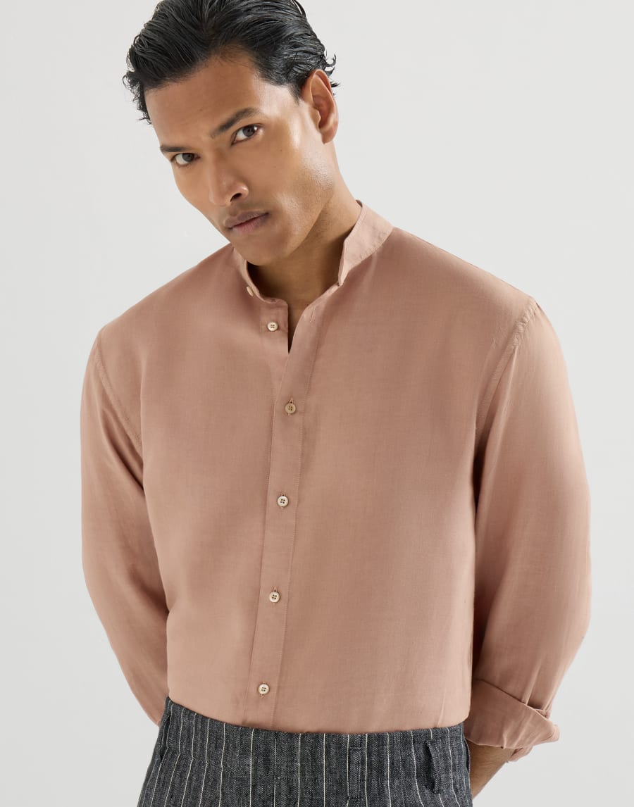 Pinpoint shirt Earth Man - Brunello Cucinelli