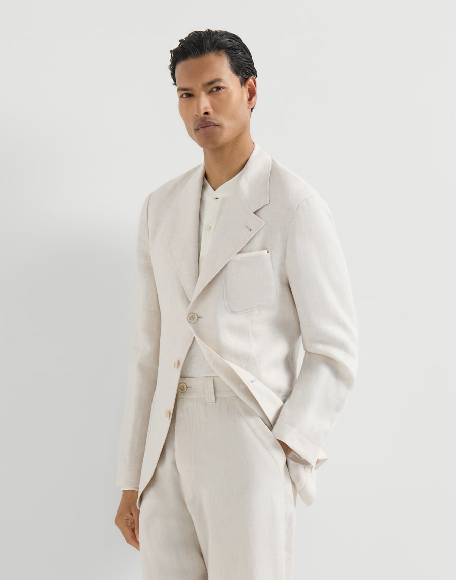 Chevron unlined blazer Shell Man - Brunello Cucinelli