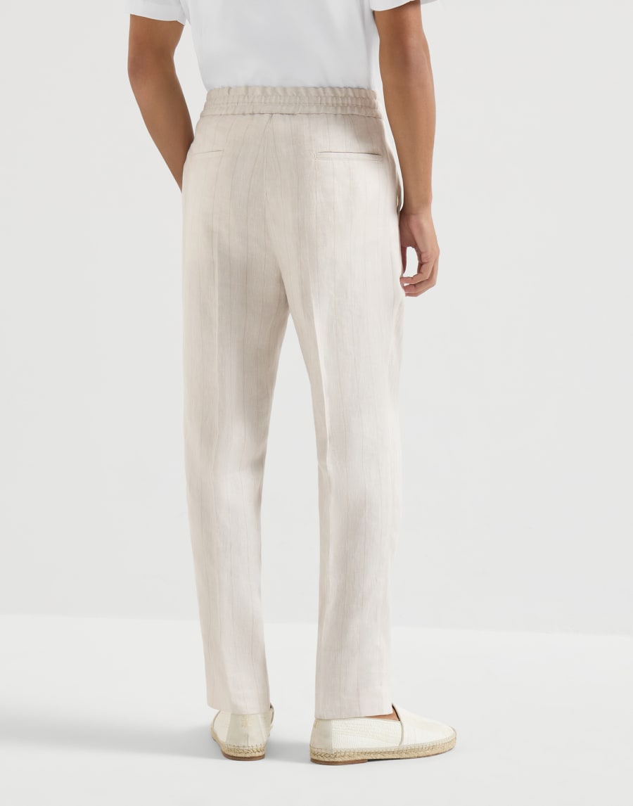 Chalk stripe chevron trousers Shell Man - Brunello Cucinelli