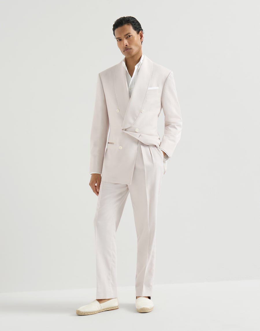 Délavé silk twill tuxedo Panama Man - Brunello Cucinelli