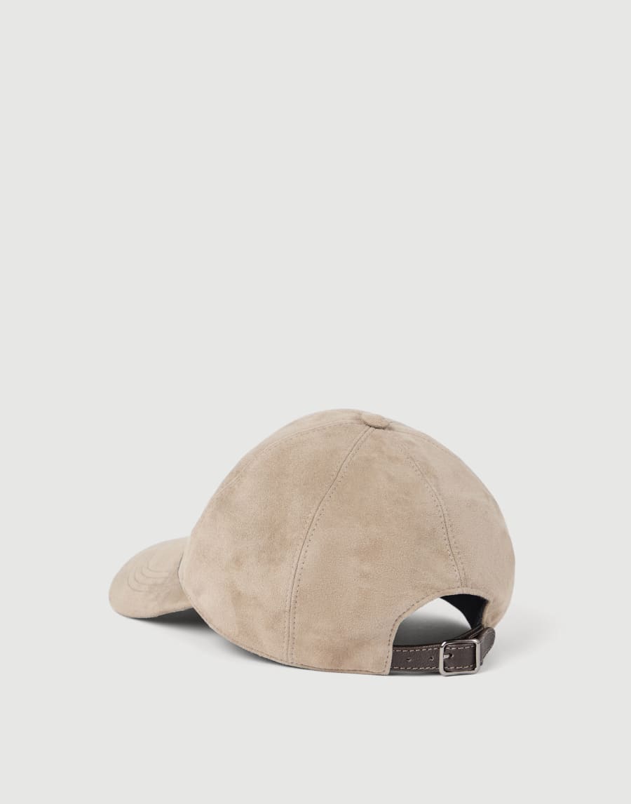 Baseball Cap with monili Beige Woman - Brunello Cucinelli