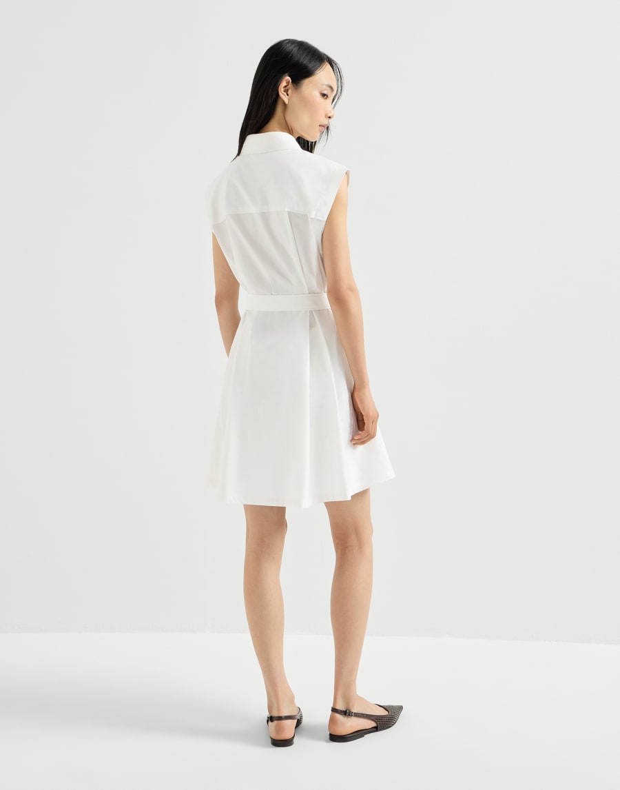 Vestido camisero Mini con Monile Panamá Mujer - Brunello Cucinelli