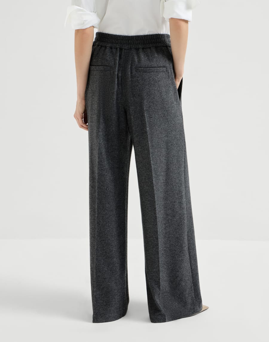 Брюки из кашемирового джерси Антрацит Женщина - Brunello Cucinelli