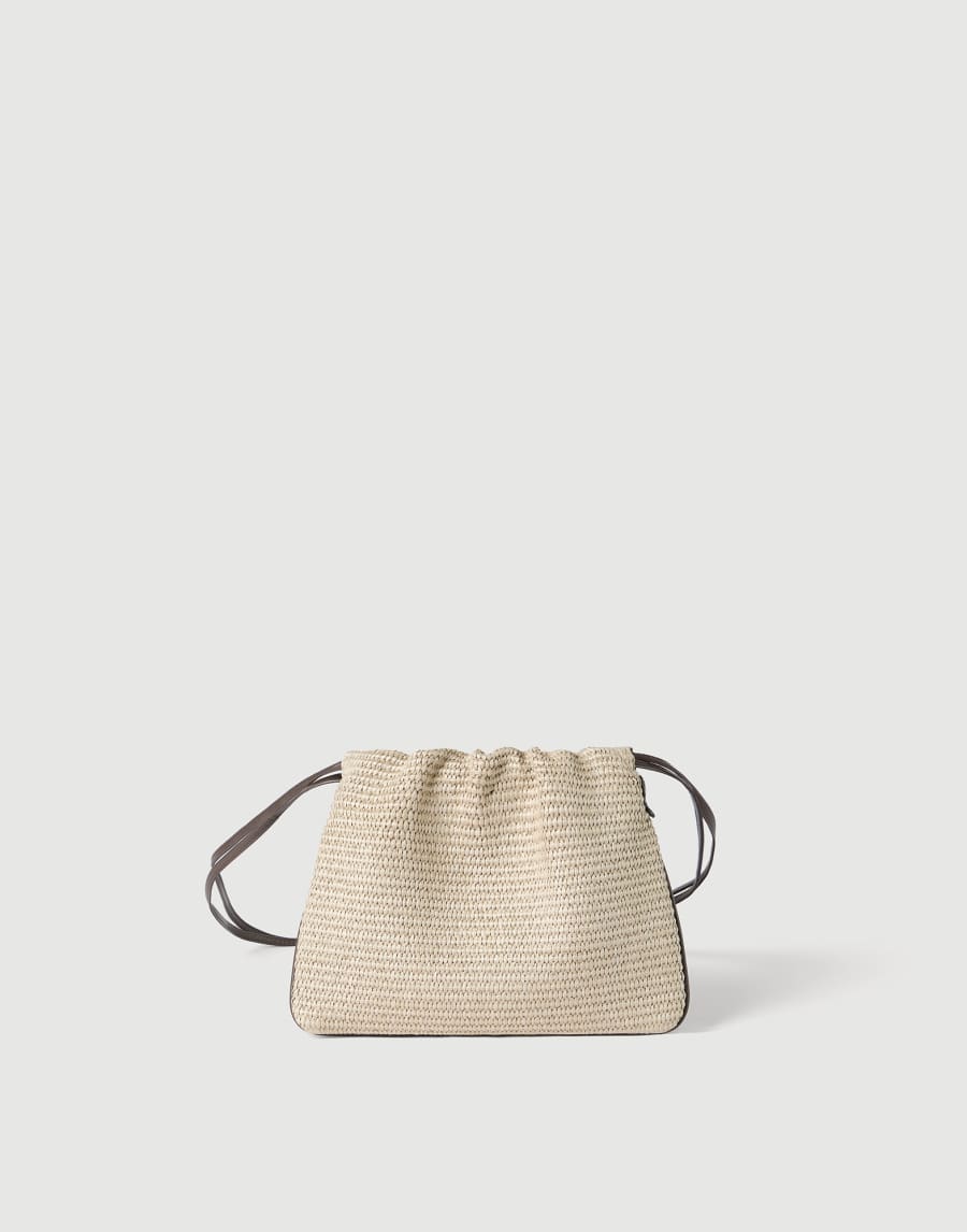 Sac BC Duo Pouch Precious Net Beige Femme - Brunello Cucinelli