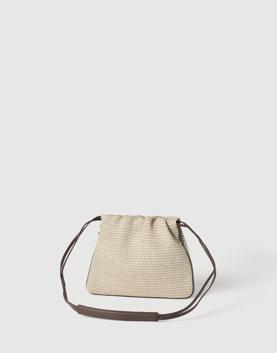 Sac BC Duo Pouch Precious Net Beige Femme - Brunello Cucinelli