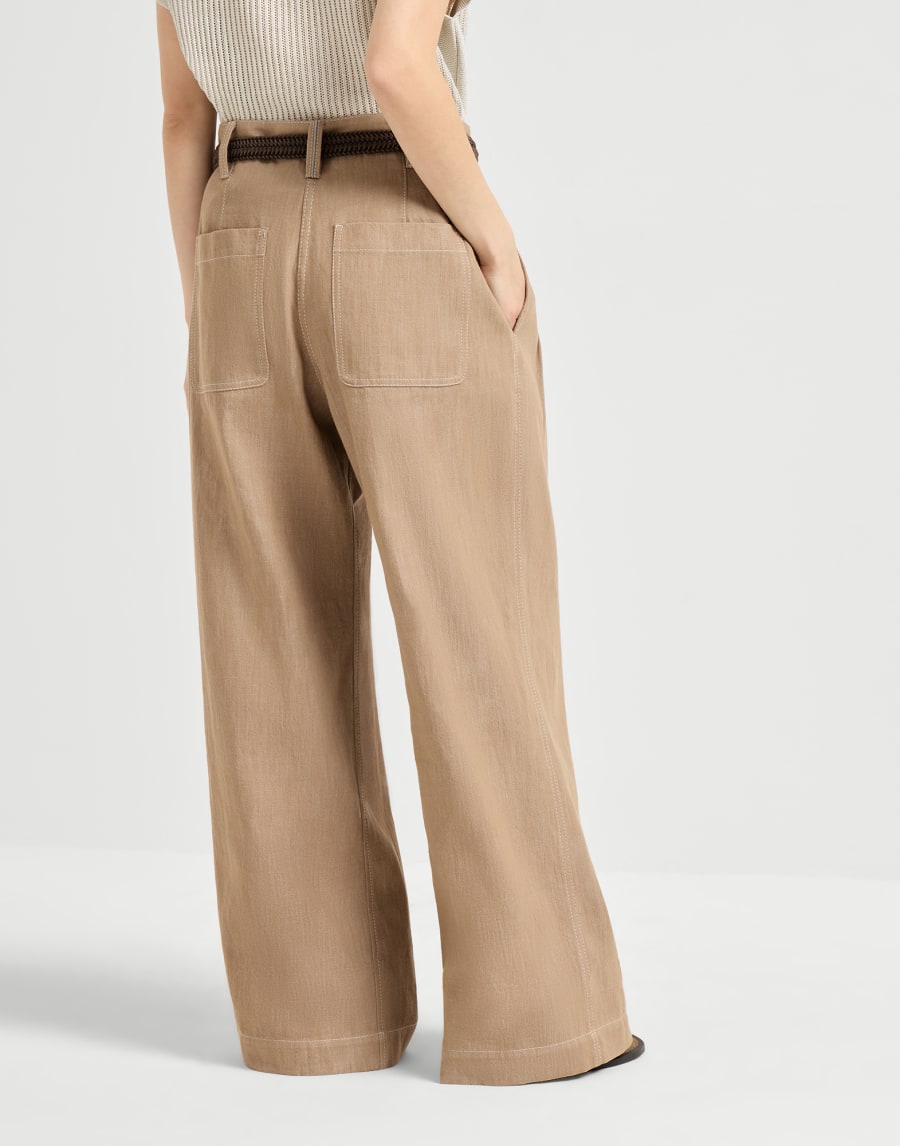 Wide Smart trousers Desert Woman - Brunello Cucinelli