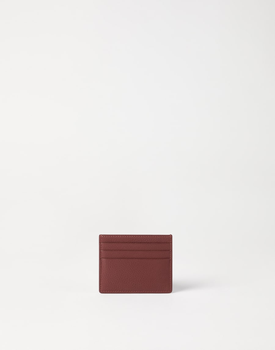 Calfskin card case Firebrick Woman - Brunello Cucinelli
