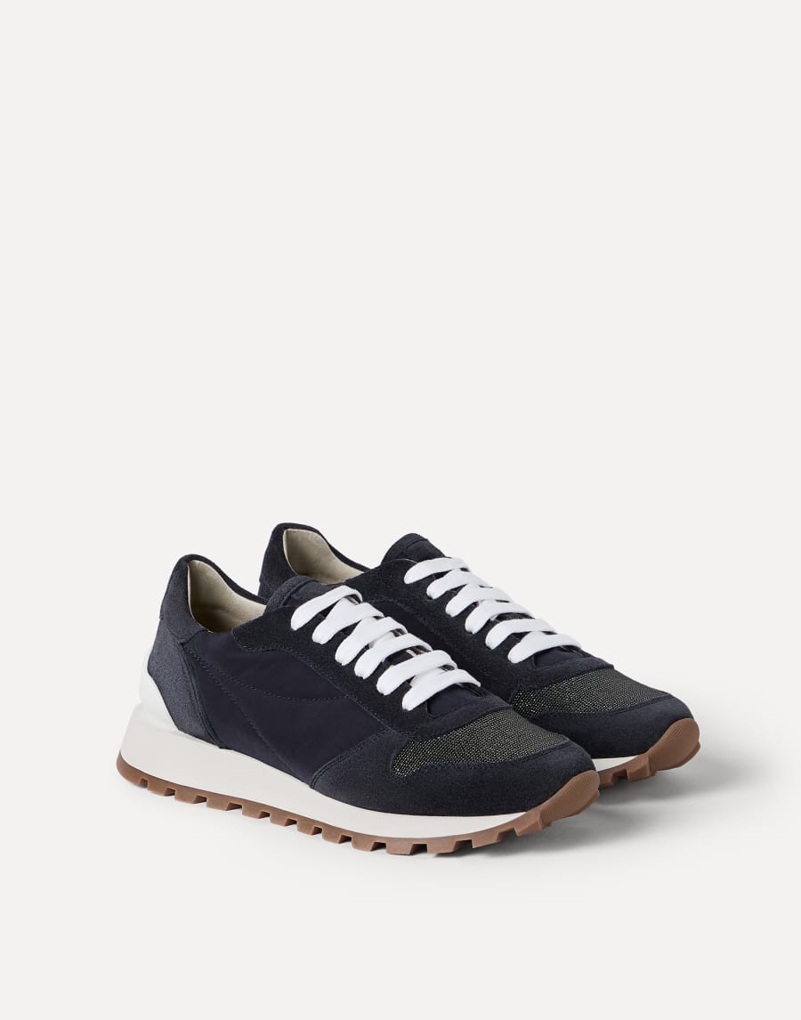 Chaussures de running décoration Monile Bleu Femme - Brunello Cucinelli