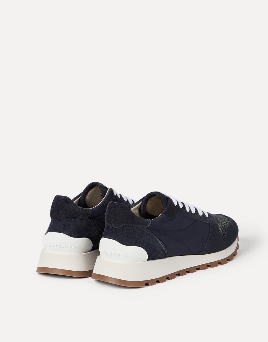 Chaussures de running décoration Monile Bleu Femme - Brunello Cucinelli