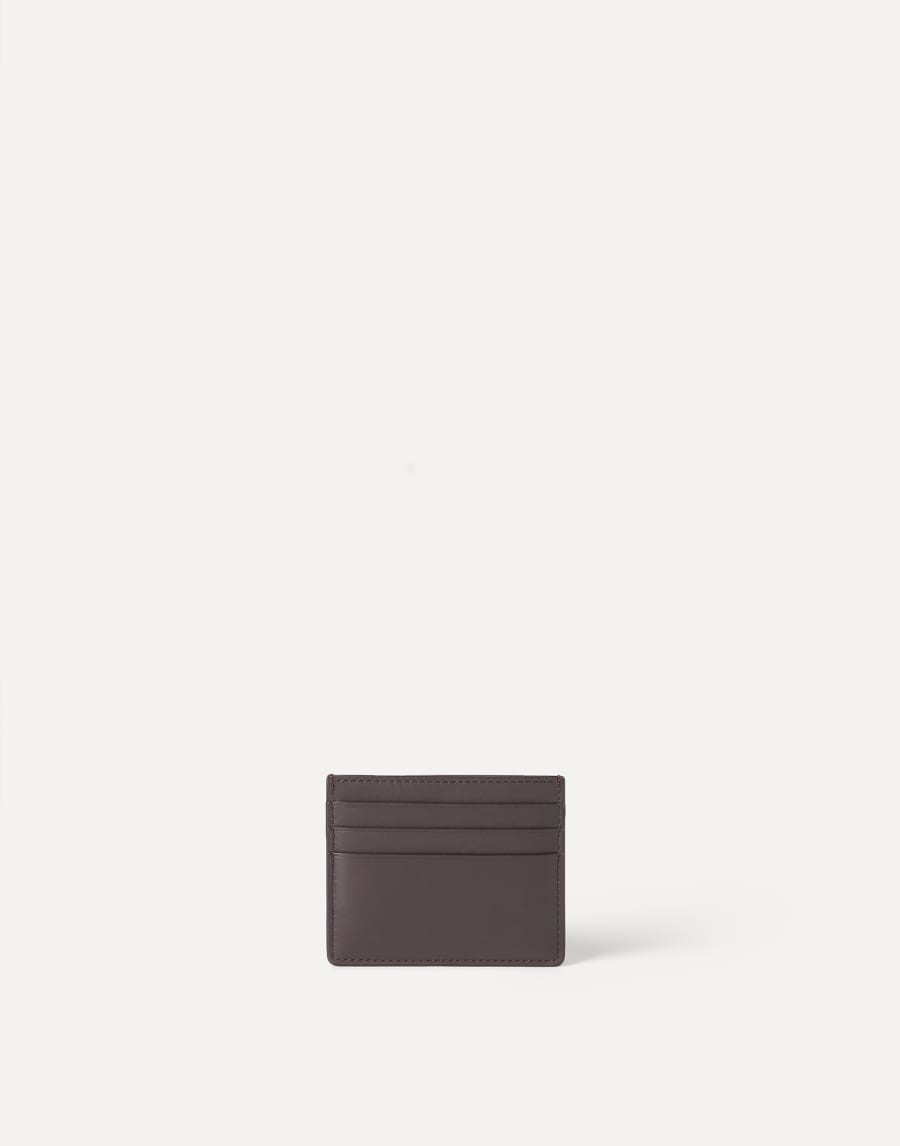 Calfskin card case Brown Woman - Brunello Cucinelli