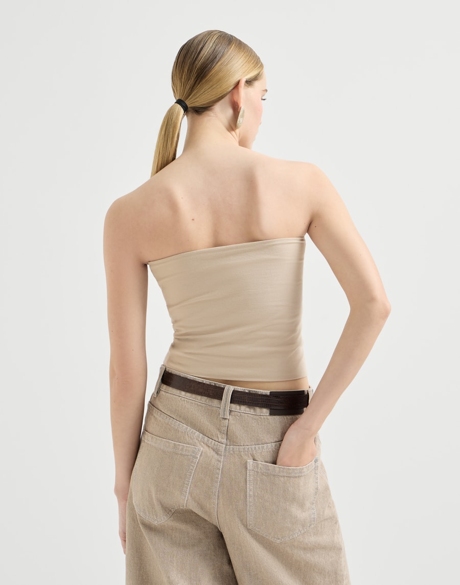 Top bandeau Beige Mujer - Brunello Cucinelli